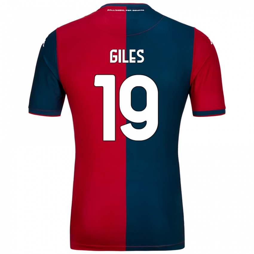 Gyermek Heidi Giles #19 Piros Sötétkék Hazai Jersey 2024/25 Mez Póló Ing