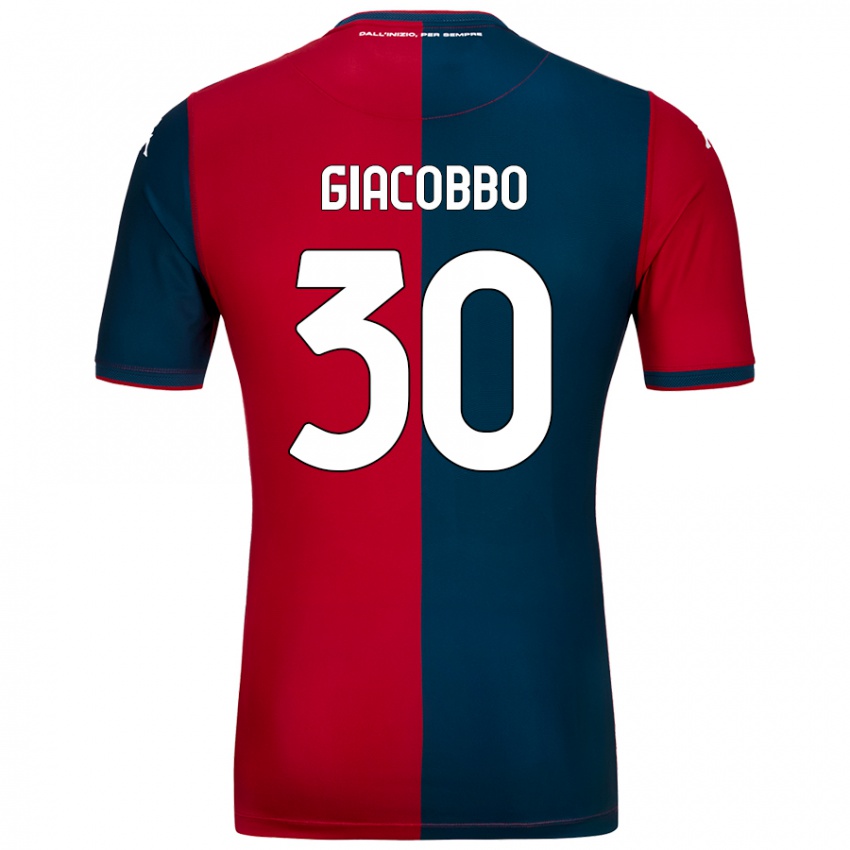 Gyermek Giulia Giacobbo #30 Piros Sötétkék Hazai Jersey 2024/25 Mez Póló Ing