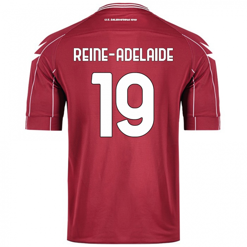 Gyermek Jeff Reine-Adelaide #19 Burgundia Hazai Jersey 2024/25 Mez Póló Ing