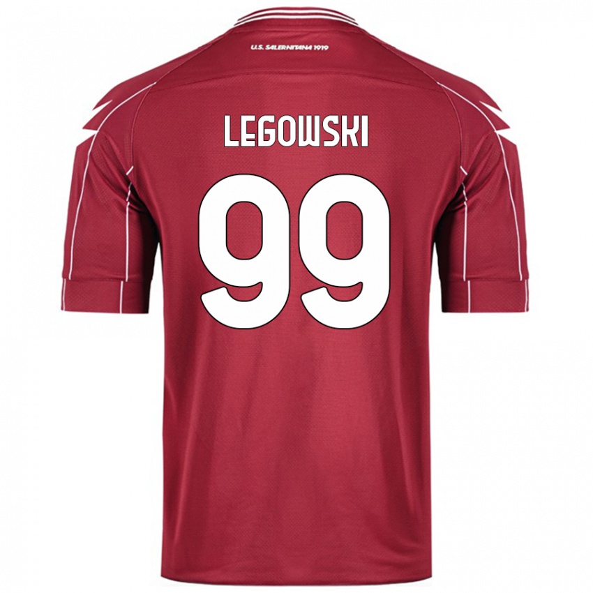 Gyermek Mateusz Legowski #99 Burgundia Hazai Jersey 2024/25 Mez Póló Ing