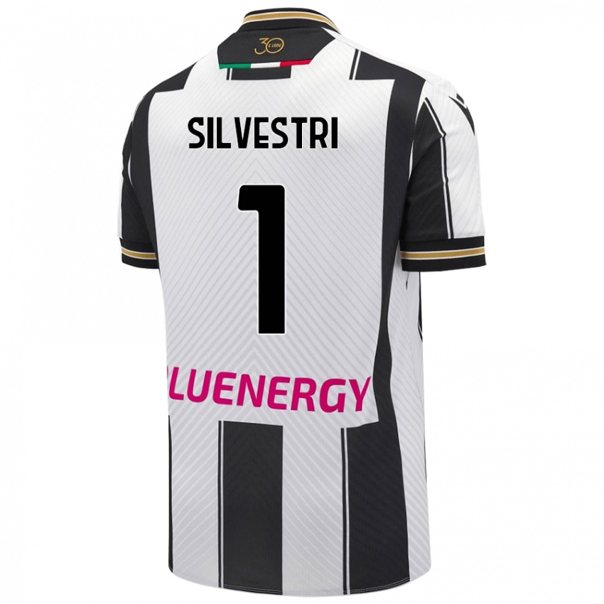 Gyermek Marco Silvestri #1 Fehér Fekete Hazai Jersey 2024/25 Mez Póló Ing