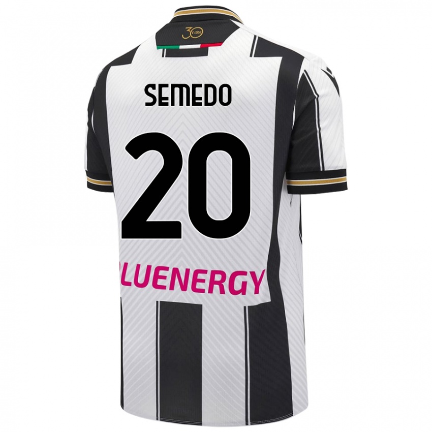 Gyermek Vivaldo Semedo #20 Fehér Fekete Hazai Jersey 2024/25 Mez Póló Ing