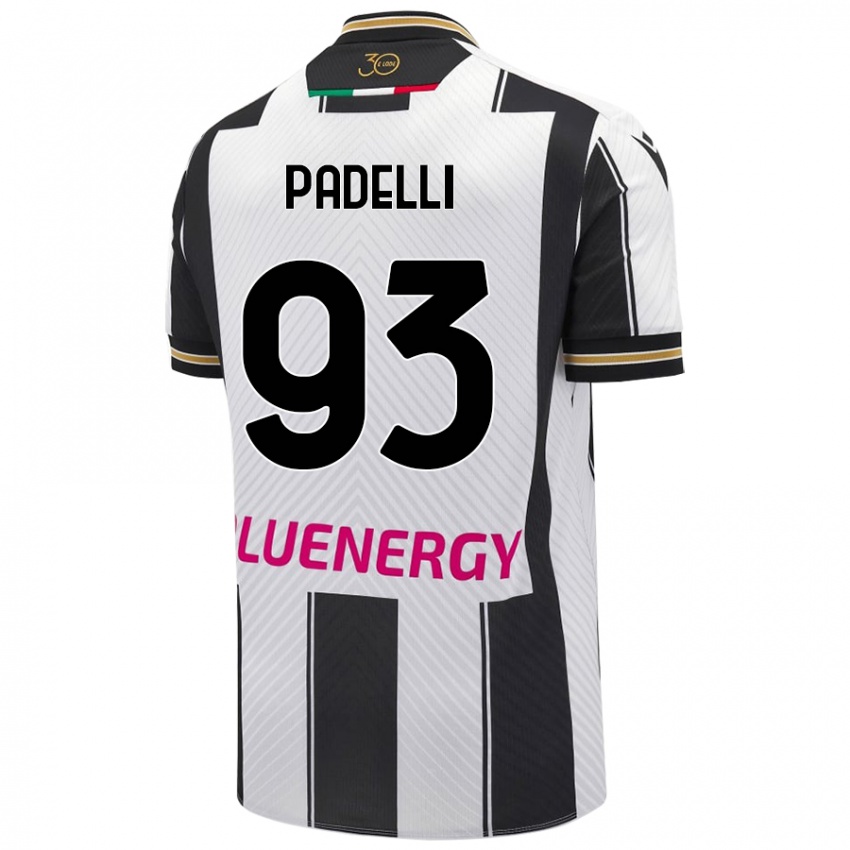 Gyermek Daniele Padelli #93 Fehér Fekete Hazai Jersey 2024/25 Mez Póló Ing