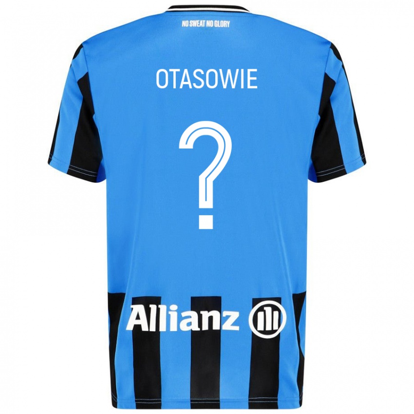 Gyermek Owen Otasowie #0 Égszínkék Fekete Hazai Jersey 2024/25 Mez Póló Ing