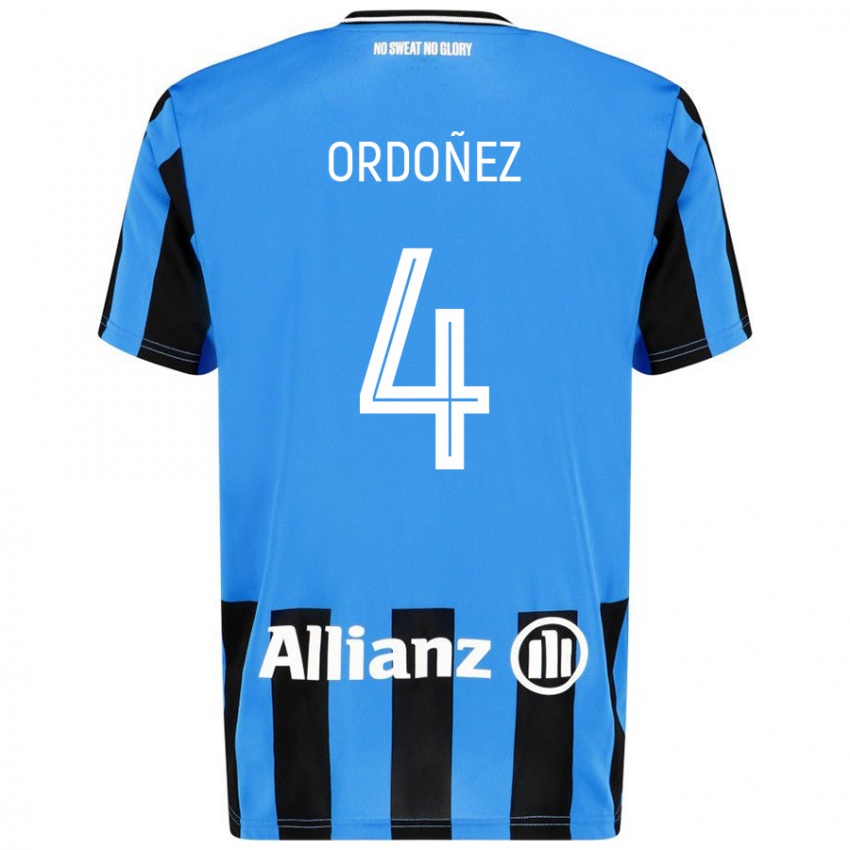 Gyermek Joel Ordóñez #4 Égszínkék Fekete Hazai Jersey 2024/25 Mez Póló Ing