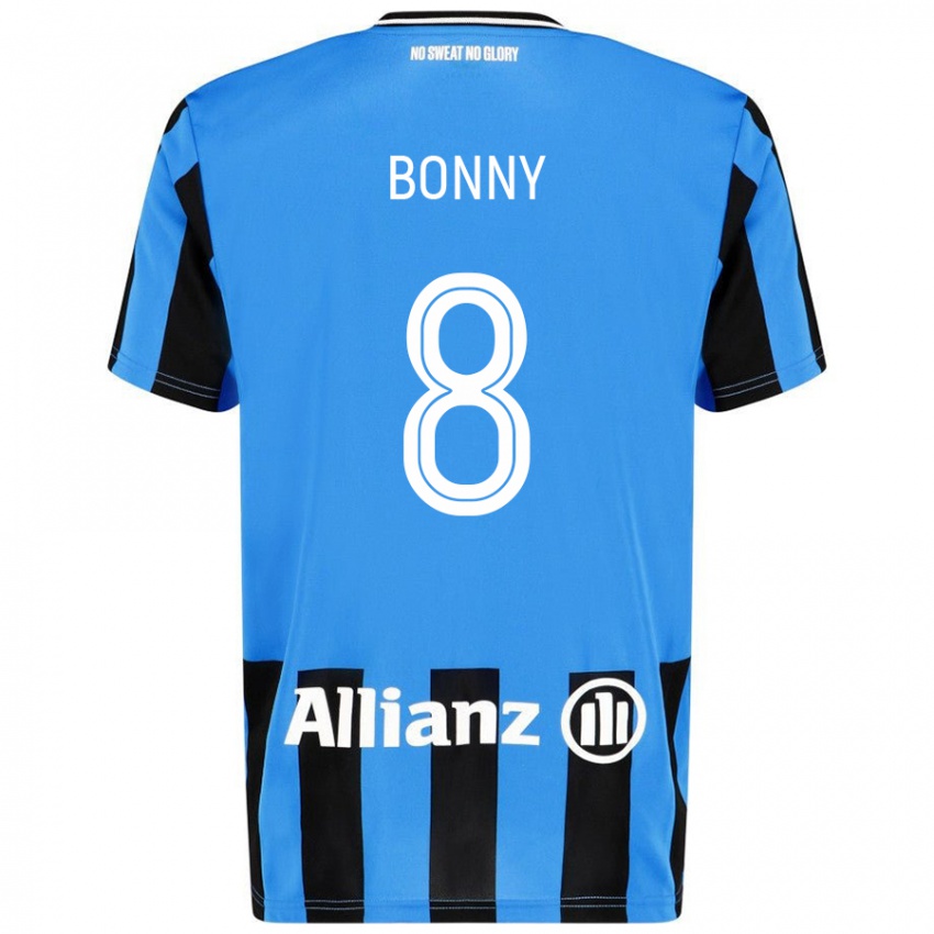 Gyermek Chionne Bonny #8 Égszínkék Fekete Hazai Jersey 2024/25 Mez Póló Ing