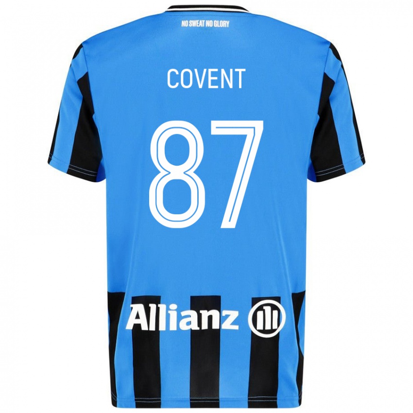 Gyermek Jorijn Covent #87 Égszínkék Fekete Hazai Jersey 2024/25 Mez Póló Ing