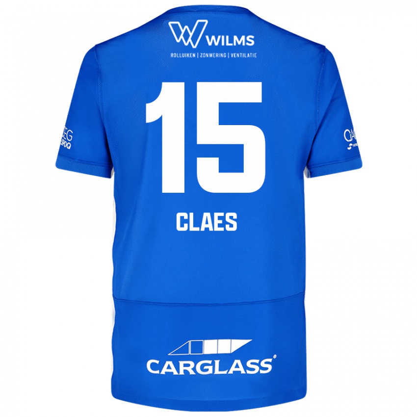 Gyermek Thomas Claes #15 Kék Hazai Jersey 2024/25 Mez Póló Ing