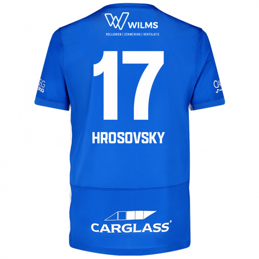 Gyermek Patrik Hrosovsky #17 Kék Hazai Jersey 2024/25 Mez Póló Ing