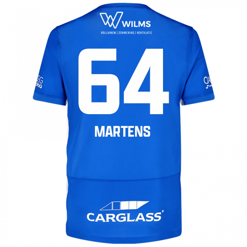 Gyermek Nolan Martens #64 Kék Hazai Jersey 2024/25 Mez Póló Ing