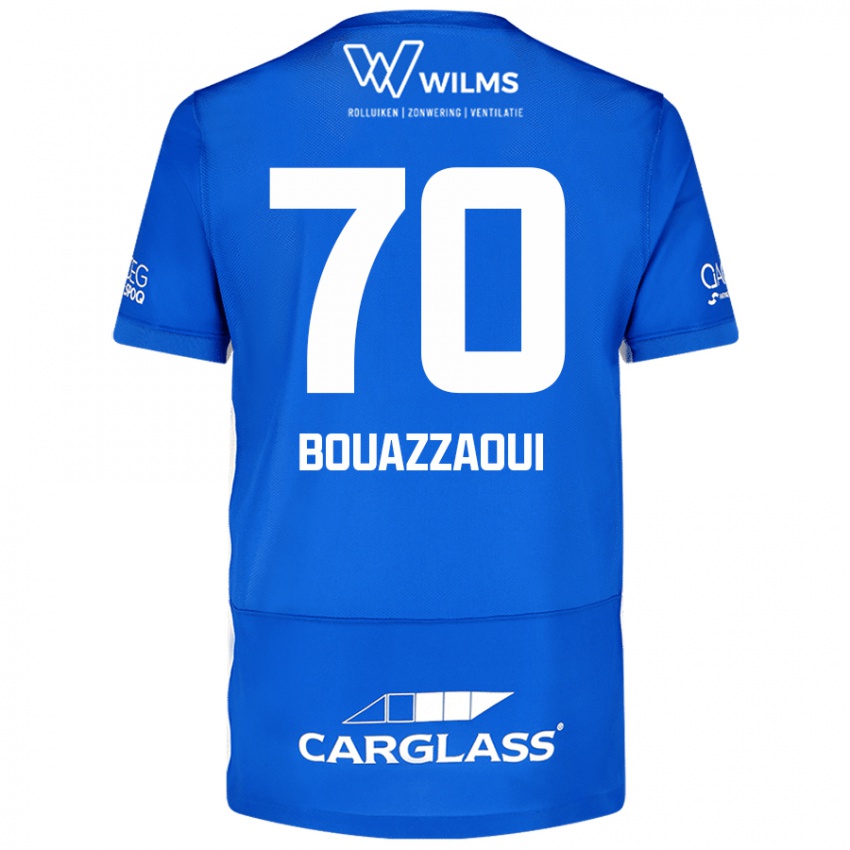 Gyermek Ilyas Bouazzaoui #70 Kék Hazai Jersey 2024/25 Mez Póló Ing