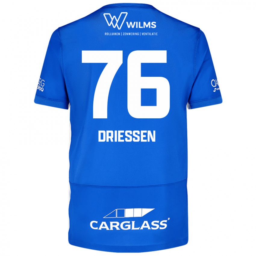 Gyermek Jelle Driessen #76 Kék Hazai Jersey 2024/25 Mez Póló Ing