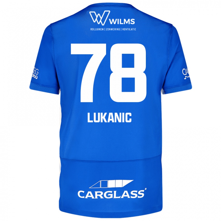 Gyermek Luka Lukanic #78 Kék Hazai Jersey 2024/25 Mez Póló Ing