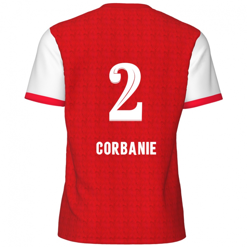 Gyermek Kobe Corbanie #2 Piros Fehér Hazai Jersey 2024/25 Mez Póló Ing