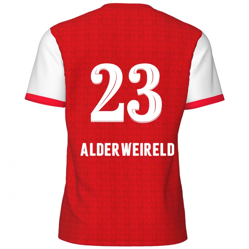 Gyermek Toby Alderweireld #23 Piros Fehér Hazai Jersey 2024/25 Mez Póló Ing