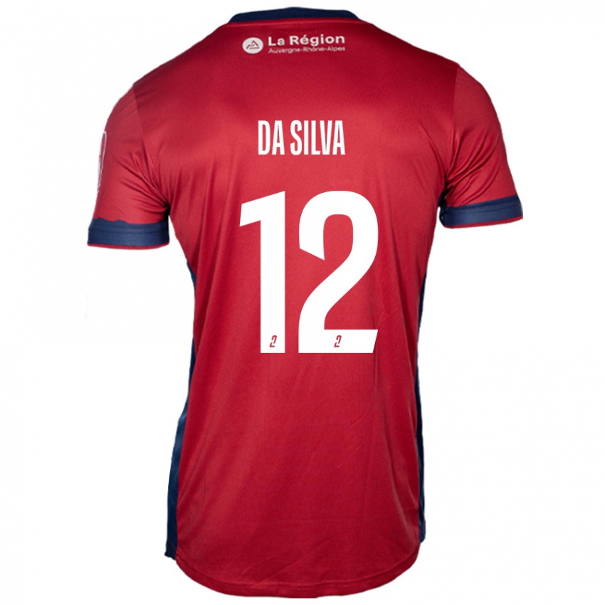 Gyermek Damien Da Silva #12 Világos Bordó Hazai Jersey 2024/25 Mez Póló Ing