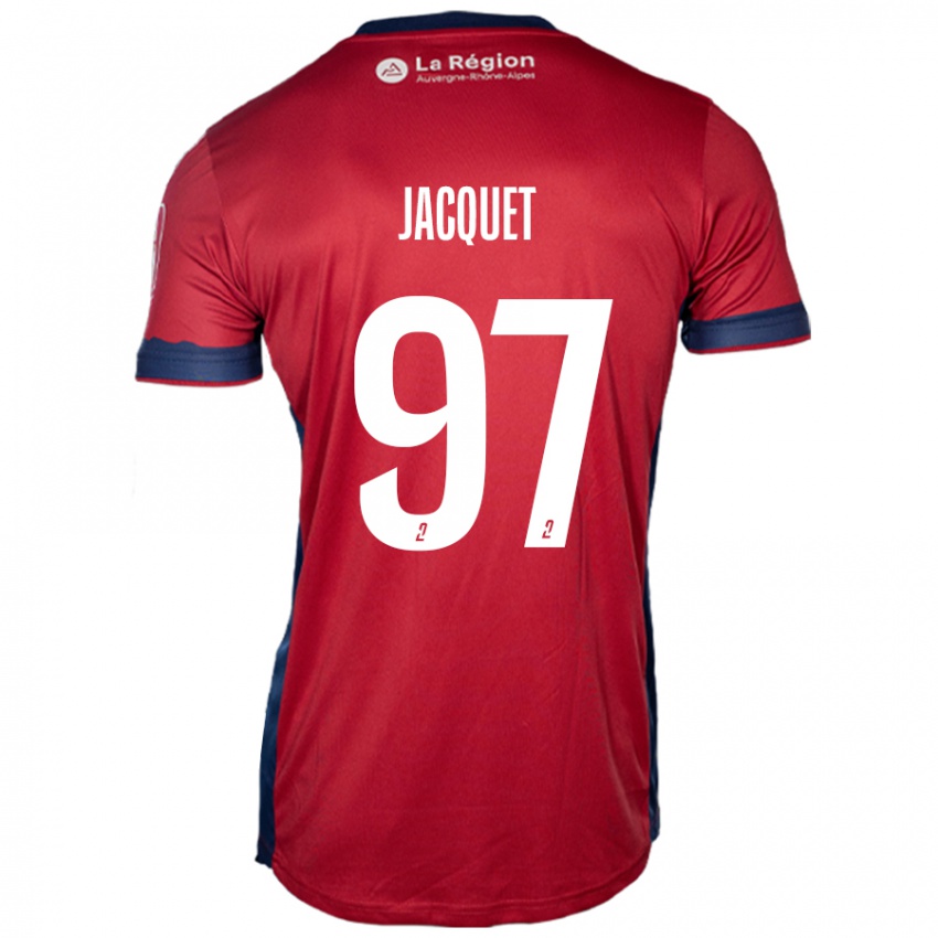 Gyermek Jérémy Jacquet #97 Világos Bordó Hazai Jersey 2024/25 Mez Póló Ing