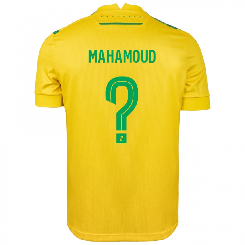 Gyermek Adel Mahamoud #0 Sárga Zöld Hazai Jersey 2024/25 Mez Póló Ing