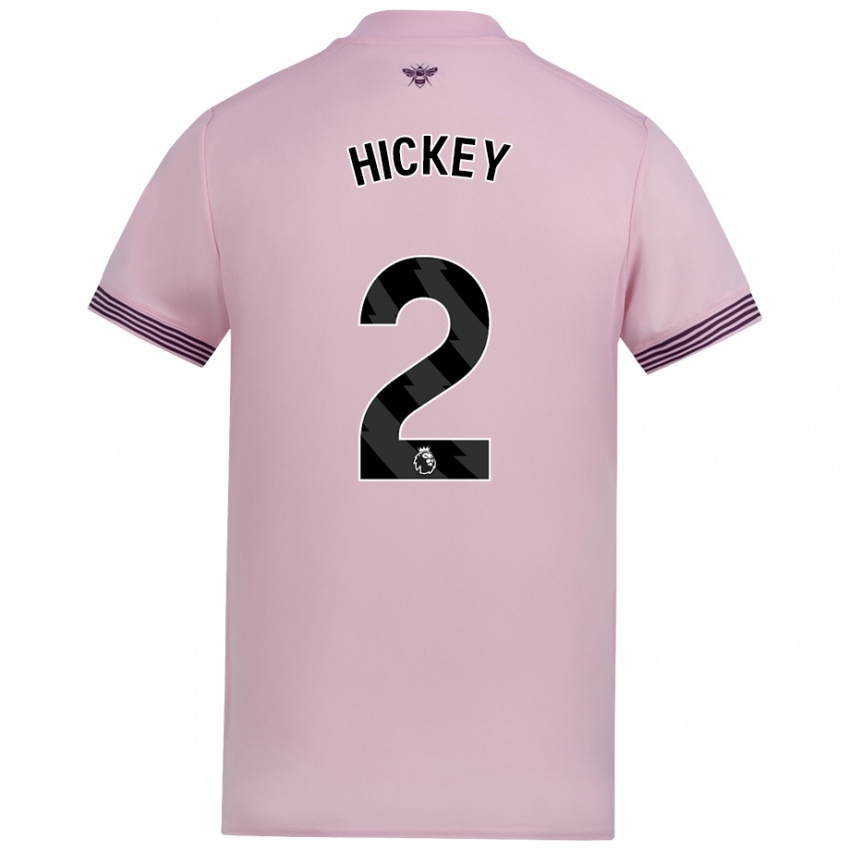 Gyermek Aaron Hickey #2 Rózsaszín Idegenbeli Jersey 2024/25 Mez Póló Ing