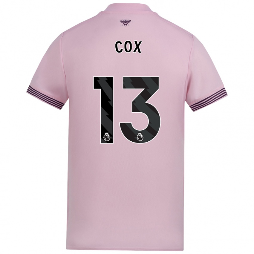 Gyermek Matthew Cox #13 Rózsaszín Idegenbeli Jersey 2024/25 Mez Póló Ing