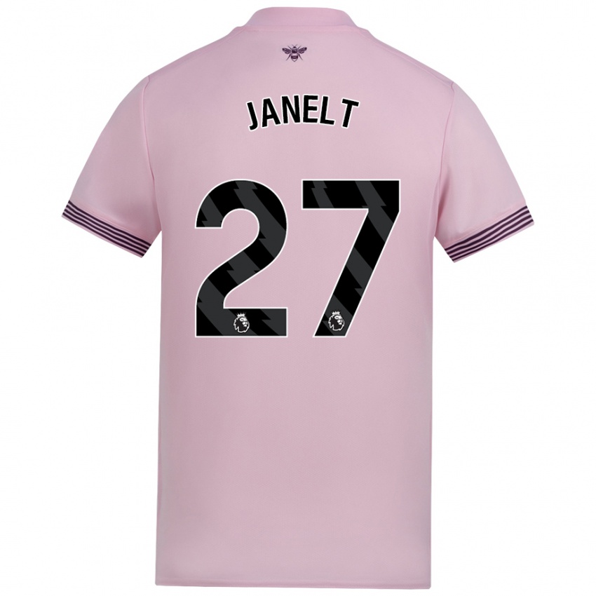 Gyermek Vitaly Janelt #27 Rózsaszín Idegenbeli Jersey 2024/25 Mez Póló Ing