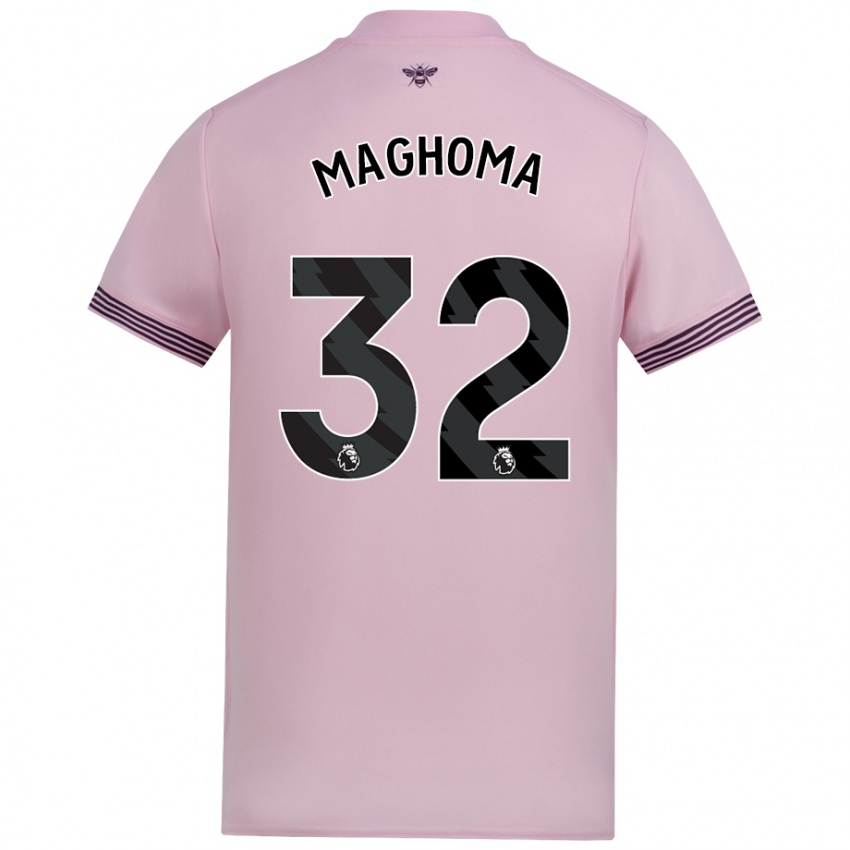 Gyermek Paris Maghoma #32 Rózsaszín Idegenbeli Jersey 2024/25 Mez Póló Ing