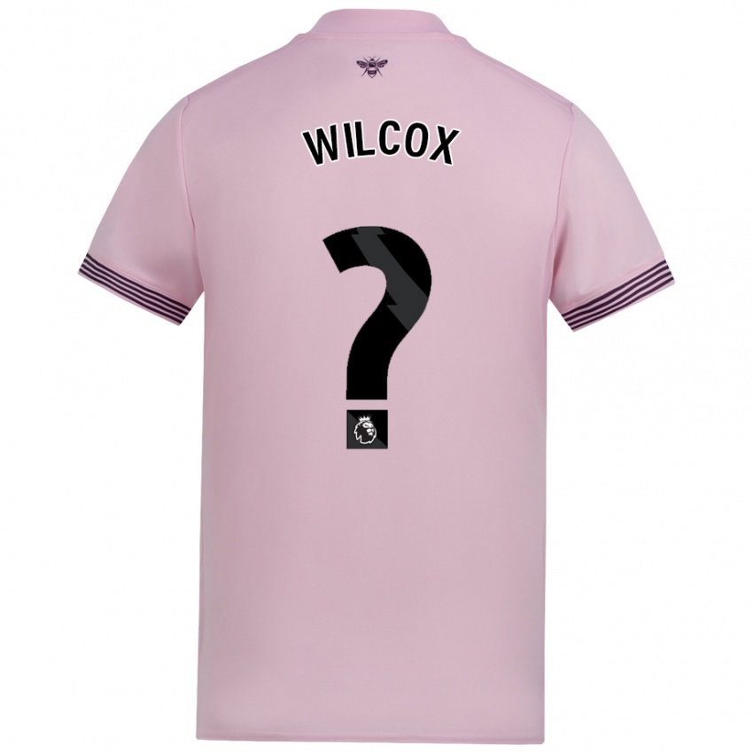 Gyermek Max Wilcox #0 Rózsaszín Idegenbeli Jersey 2024/25 Mez Póló Ing