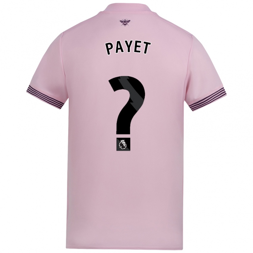 Gyermek Trae Payet #0 Rózsaszín Idegenbeli Jersey 2024/25 Mez Póló Ing