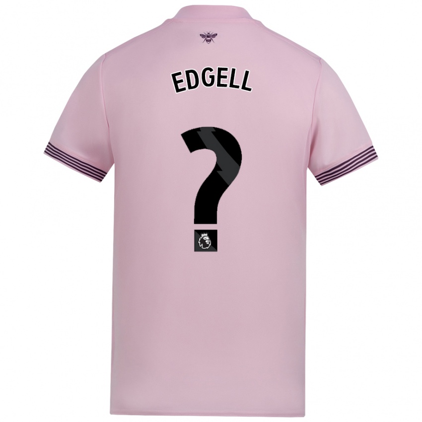 Gyermek Vincent Edgell #0 Rózsaszín Idegenbeli Jersey 2024/25 Mez Póló Ing