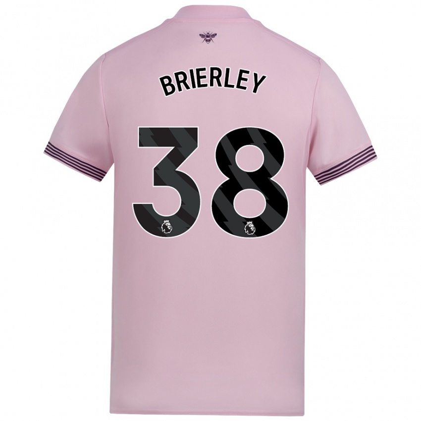 Gyermek Ethan Brierley #38 Rózsaszín Idegenbeli Jersey 2024/25 Mez Póló Ing