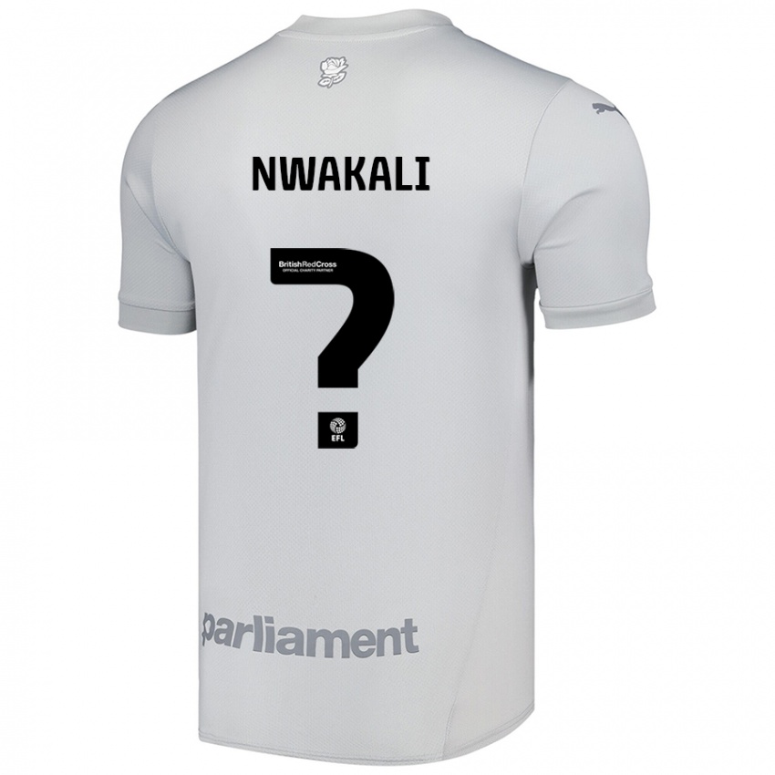 Gyermek Kelechi Nwakali #0 Ezüstszürke Idegenbeli Jersey 2024/25 Mez Póló Ing