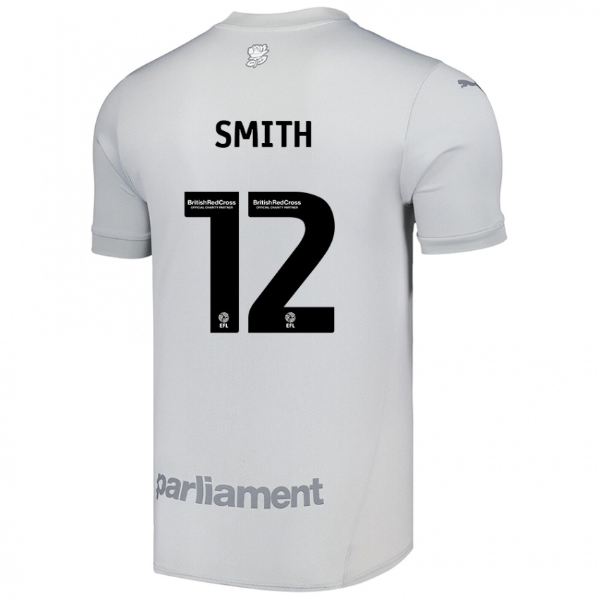 Gyermek Jackson Smith #12 Ezüstszürke Idegenbeli Jersey 2024/25 Mez Póló Ing