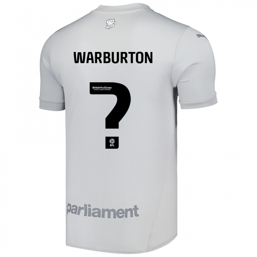 Gyermek Owen Warburton #0 Ezüstszürke Idegenbeli Jersey 2024/25 Mez Póló Ing