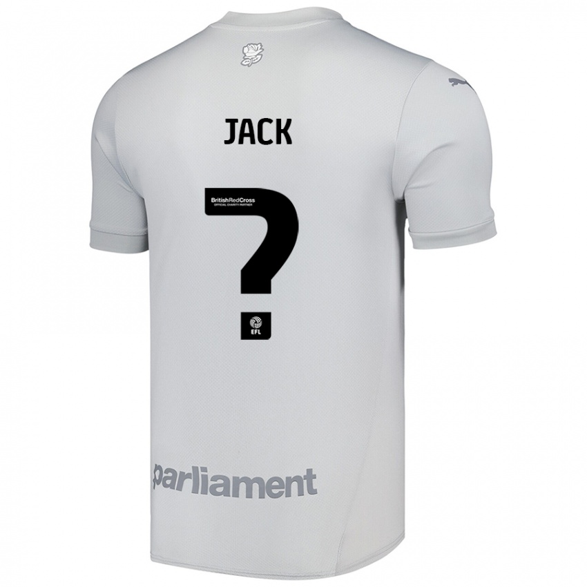 Gyermek Jack Woodcock #0 Ezüstszürke Idegenbeli Jersey 2024/25 Mez Póló Ing