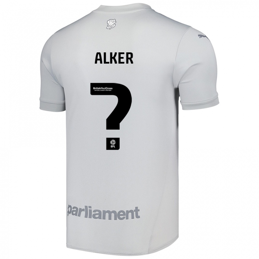 Gyermek Luke Alker #0 Ezüstszürke Idegenbeli Jersey 2024/25 Mez Póló Ing