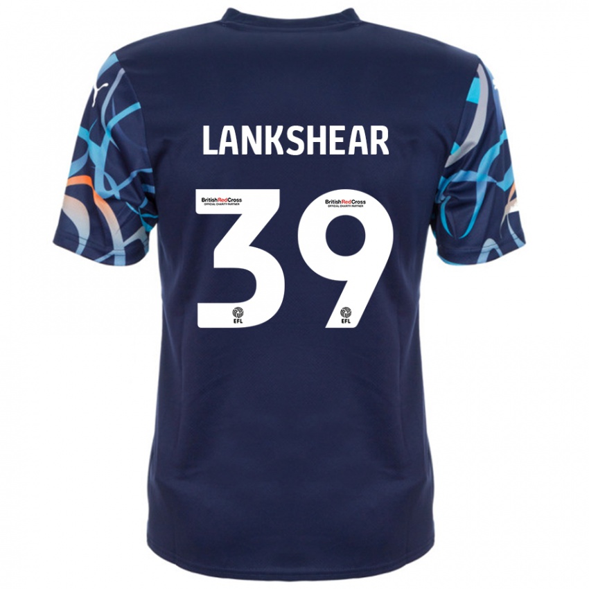 Gyermek Alex Lankshear #39 Sötétkék Idegenbeli Jersey 2024/25 Mez Póló Ing