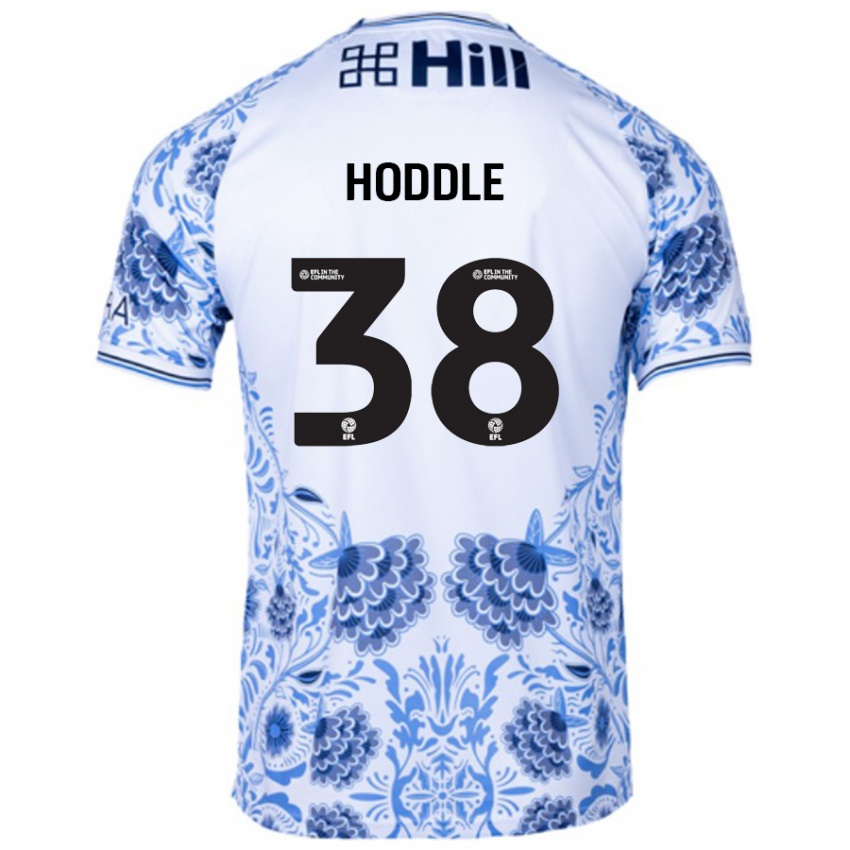 Gyermek George Hoddle #38 Fehér Kék Idegenbeli Jersey 2024/25 Mez Póló Ing