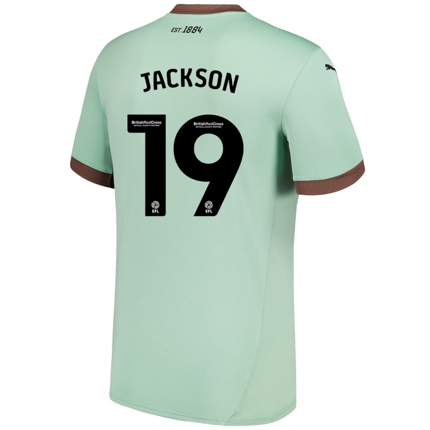 Gyermek Kayden Jackson #19 Halványzöld Idegenbeli Jersey 2024/25 Mez Póló Ing