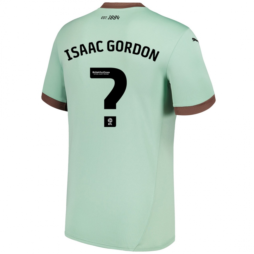 Gyermek Isaac Gordon #0 Halványzöld Idegenbeli Jersey 2024/25 Mez Póló Ing