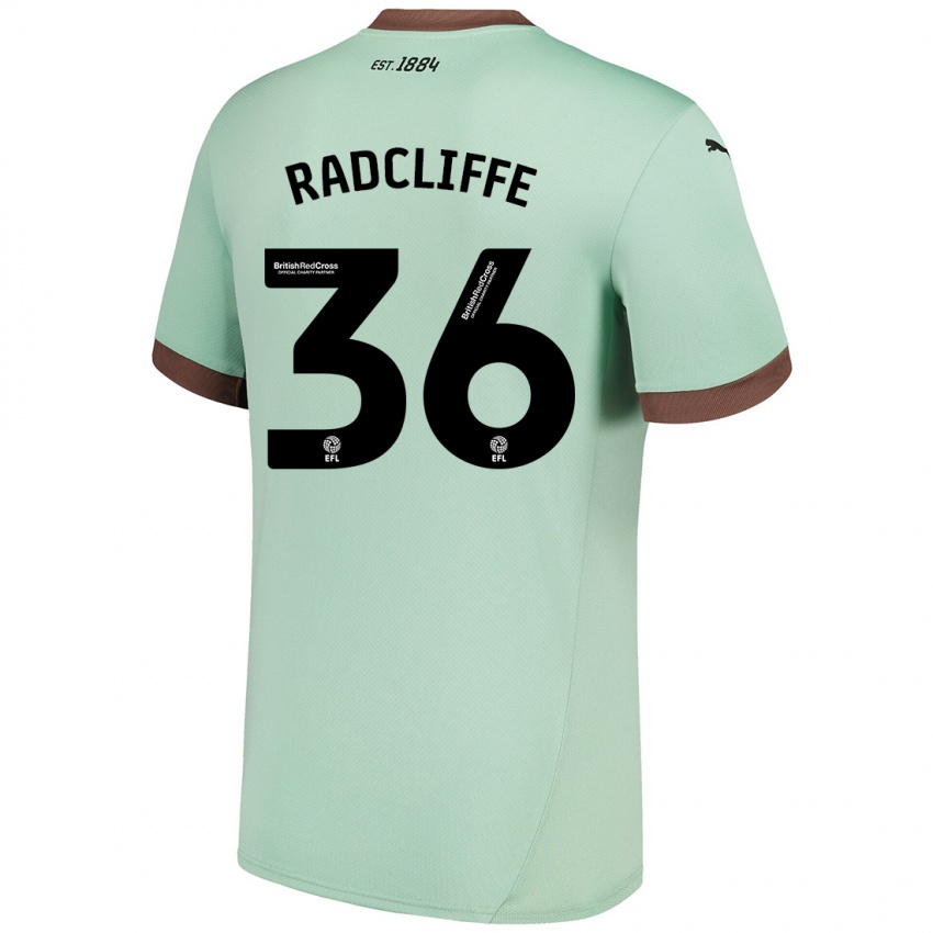 Gyermek Ben Radcliffe #36 Halványzöld Idegenbeli Jersey 2024/25 Mez Póló Ing