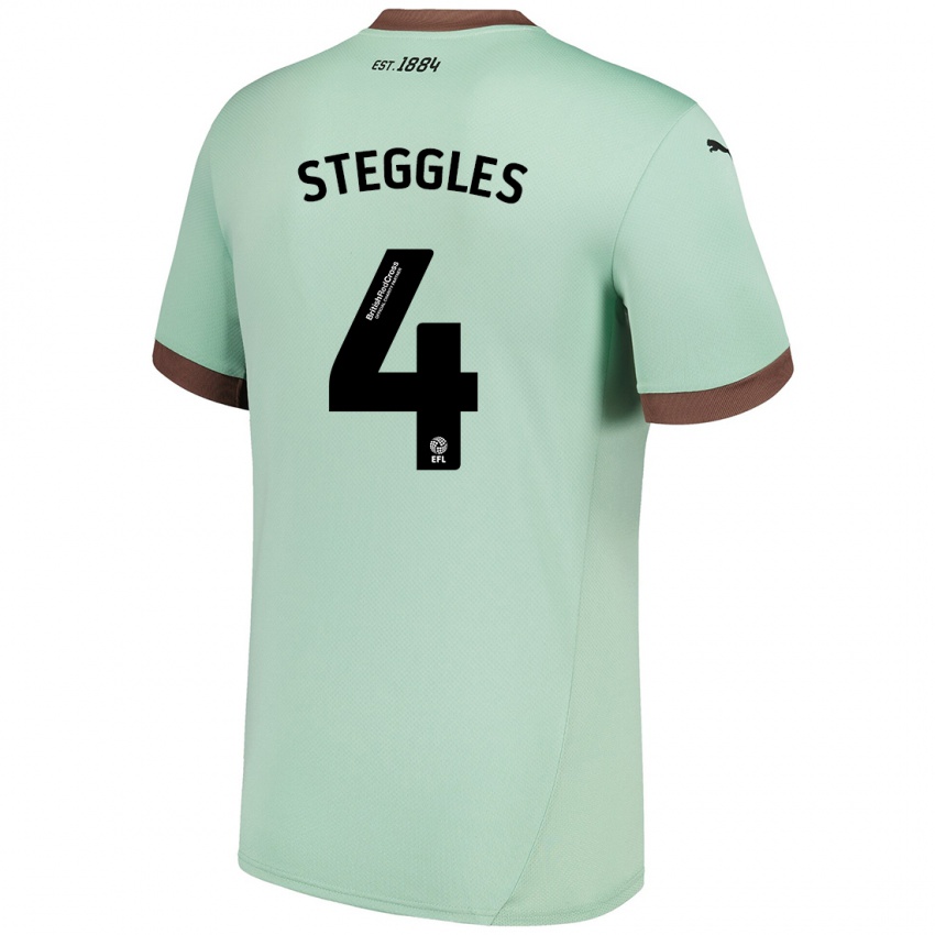 Gyermek Charlotte Steggles #4 Halványzöld Idegenbeli Jersey 2024/25 Mez Póló Ing