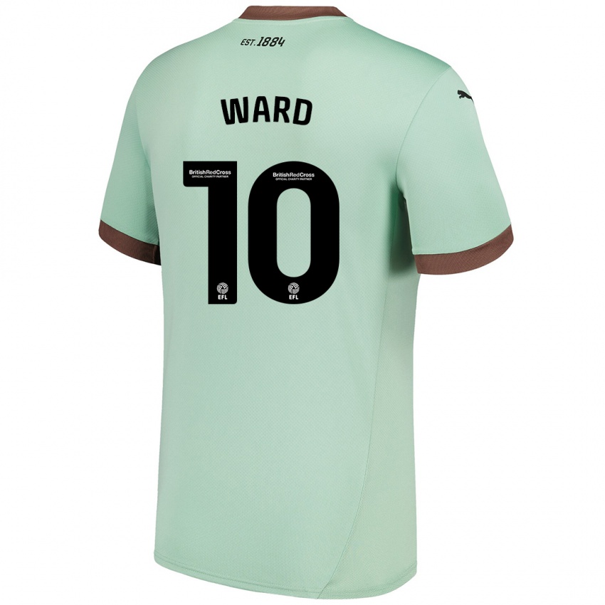 Gyermek Hannah Ward #10 Halványzöld Idegenbeli Jersey 2024/25 Mez Póló Ing