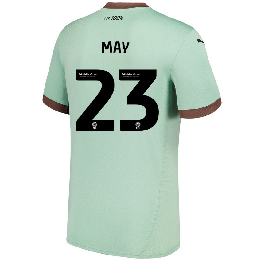 Gyermek Rebecca May #23 Halványzöld Idegenbeli Jersey 2024/25 Mez Póló Ing