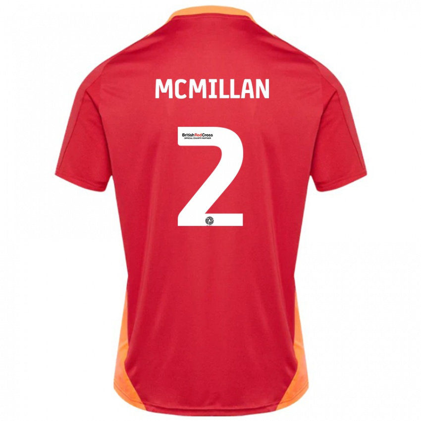 Gyermek Jack Mcmillan #2 Kék Törtfehér Idegenbeli Jersey 2024/25 Mez Póló Ing