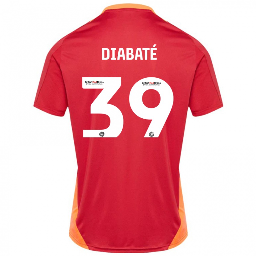 Gyermek Cheick Diabaté #39 Kék Törtfehér Idegenbeli Jersey 2024/25 Mez Póló Ing