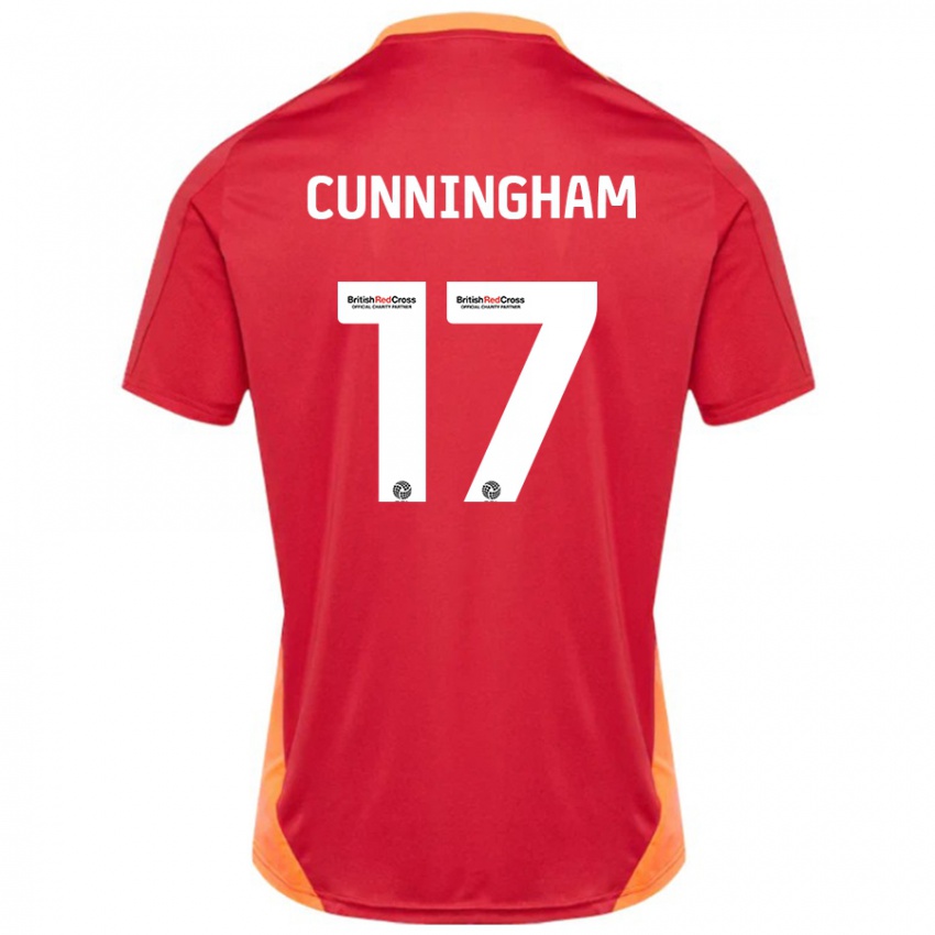 Gyermek Zoe Cunningham #17 Kék Törtfehér Idegenbeli Jersey 2024/25 Mez Póló Ing