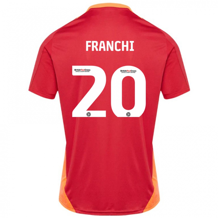 Gyermek Matilda Franchi #20 Kék Törtfehér Idegenbeli Jersey 2024/25 Mez Póló Ing