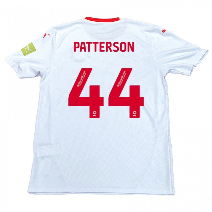 Gyermek Phoenix Patterson #44 Fehér Idegenbeli Jersey 2024/25 Mez Póló Ing