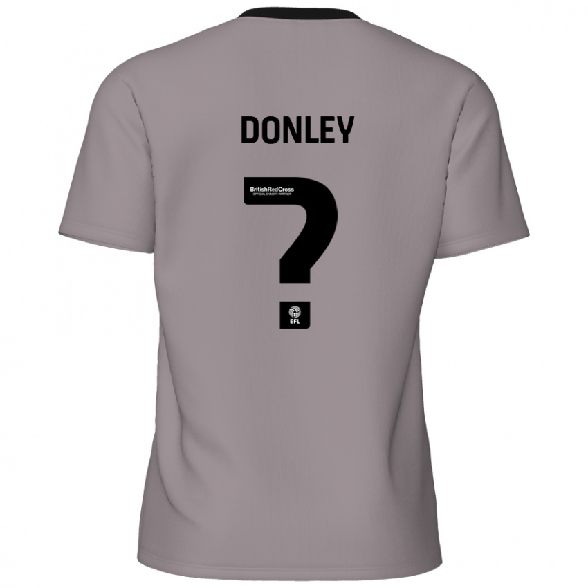 Gyermek Jamie Donley #0 Szürke Idegenbeli Jersey 2024/25 Mez Póló Ing