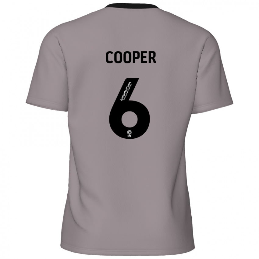 Gyermek Brandon Cooper #6 Szürke Idegenbeli Jersey 2024/25 Mez Póló Ing